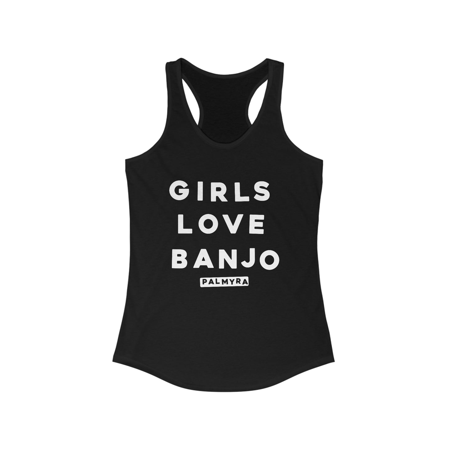 Women's Tank Girls Love Banjo